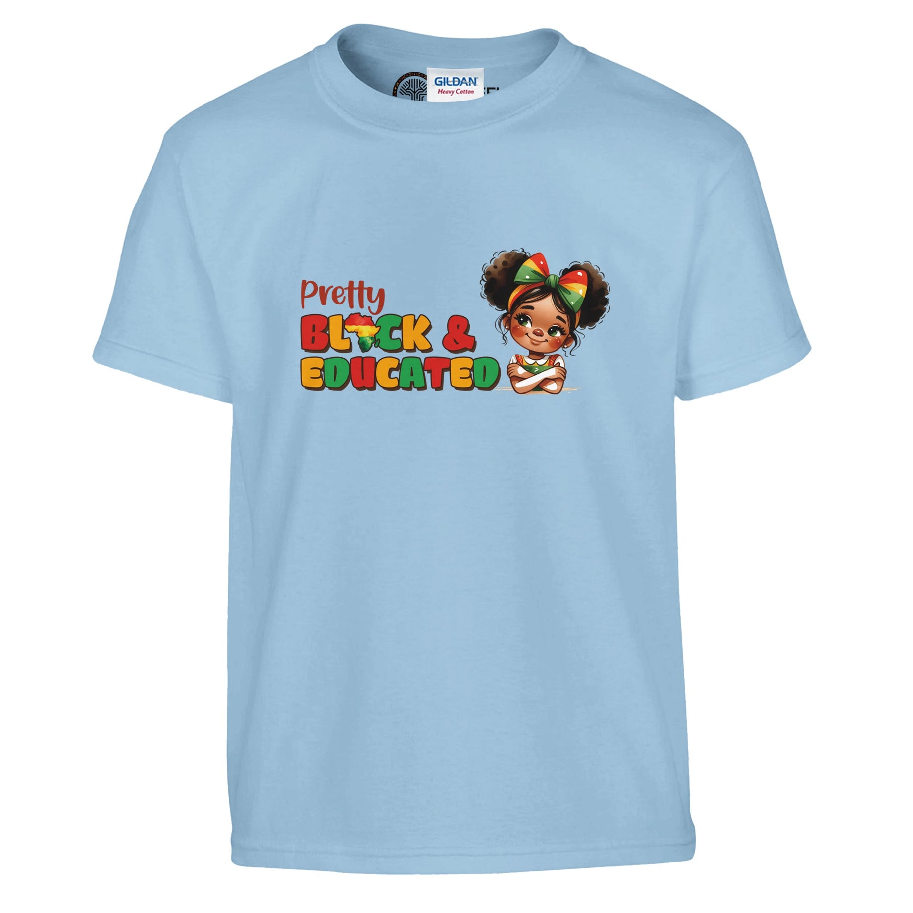 Pretty Black And Educated T-shirt For Kids - Prideful Roots