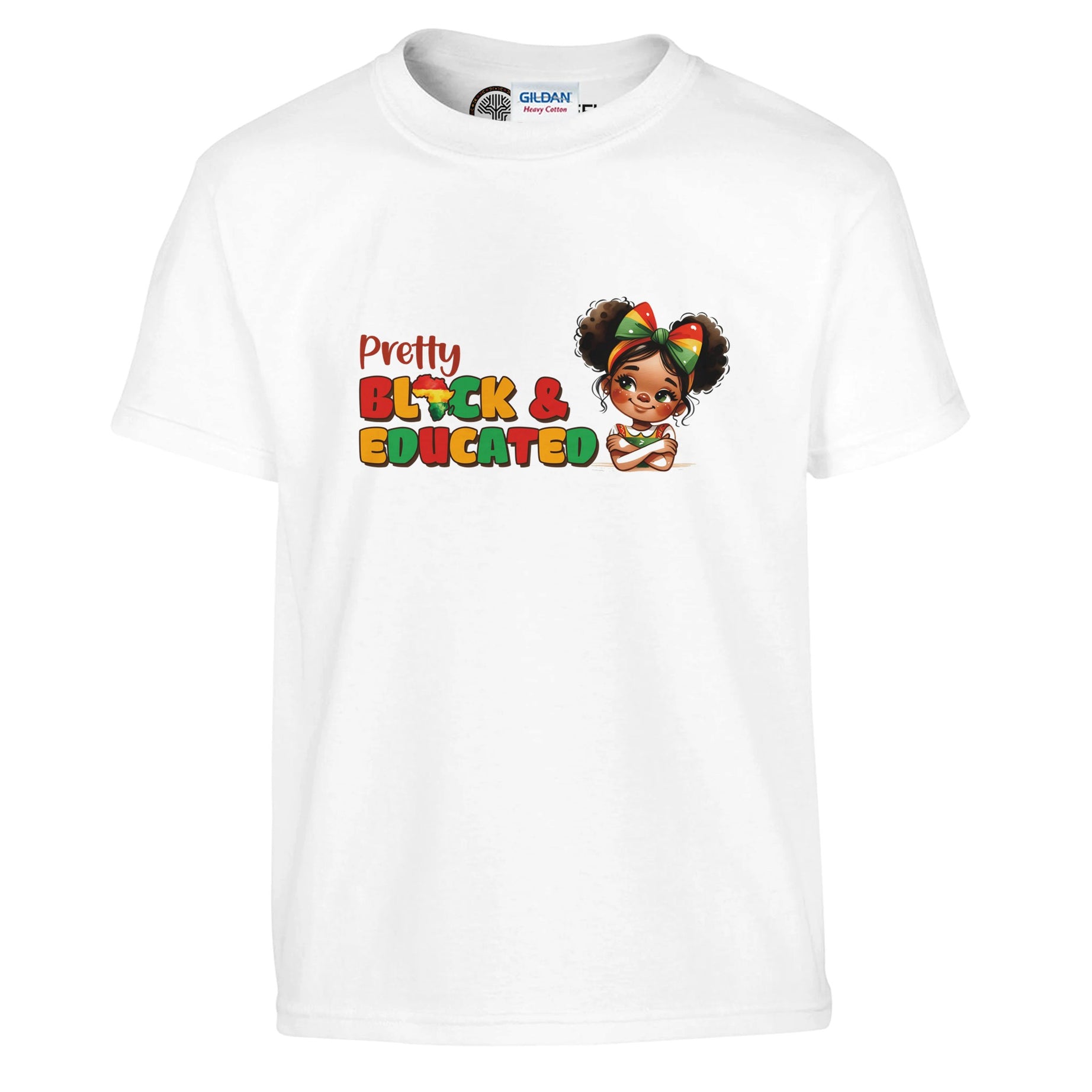 Pretty Black And Educated T-shirt For Kids - Prideful Roots