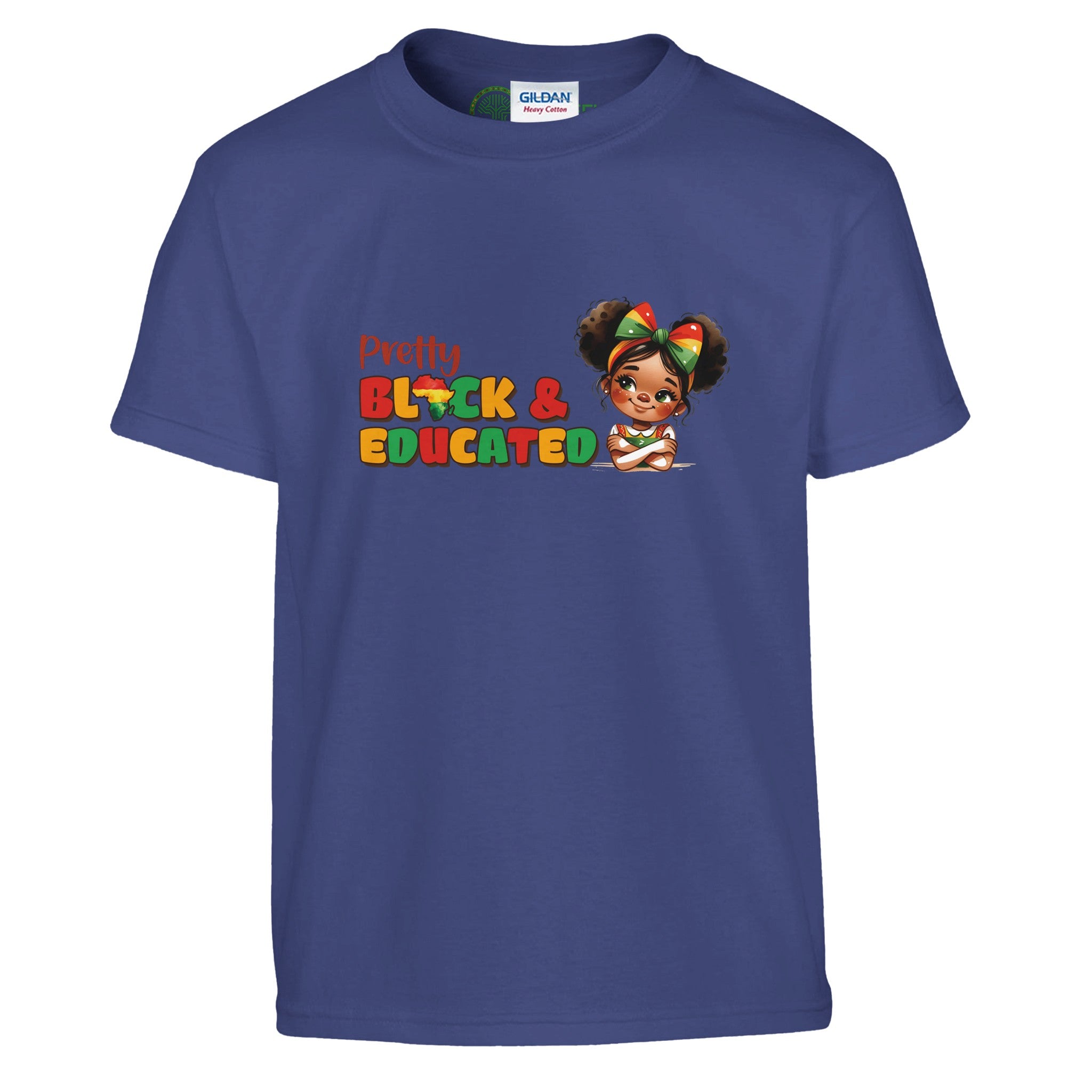 Pretty Black And Educated T-shirt For Kids - Prideful Roots