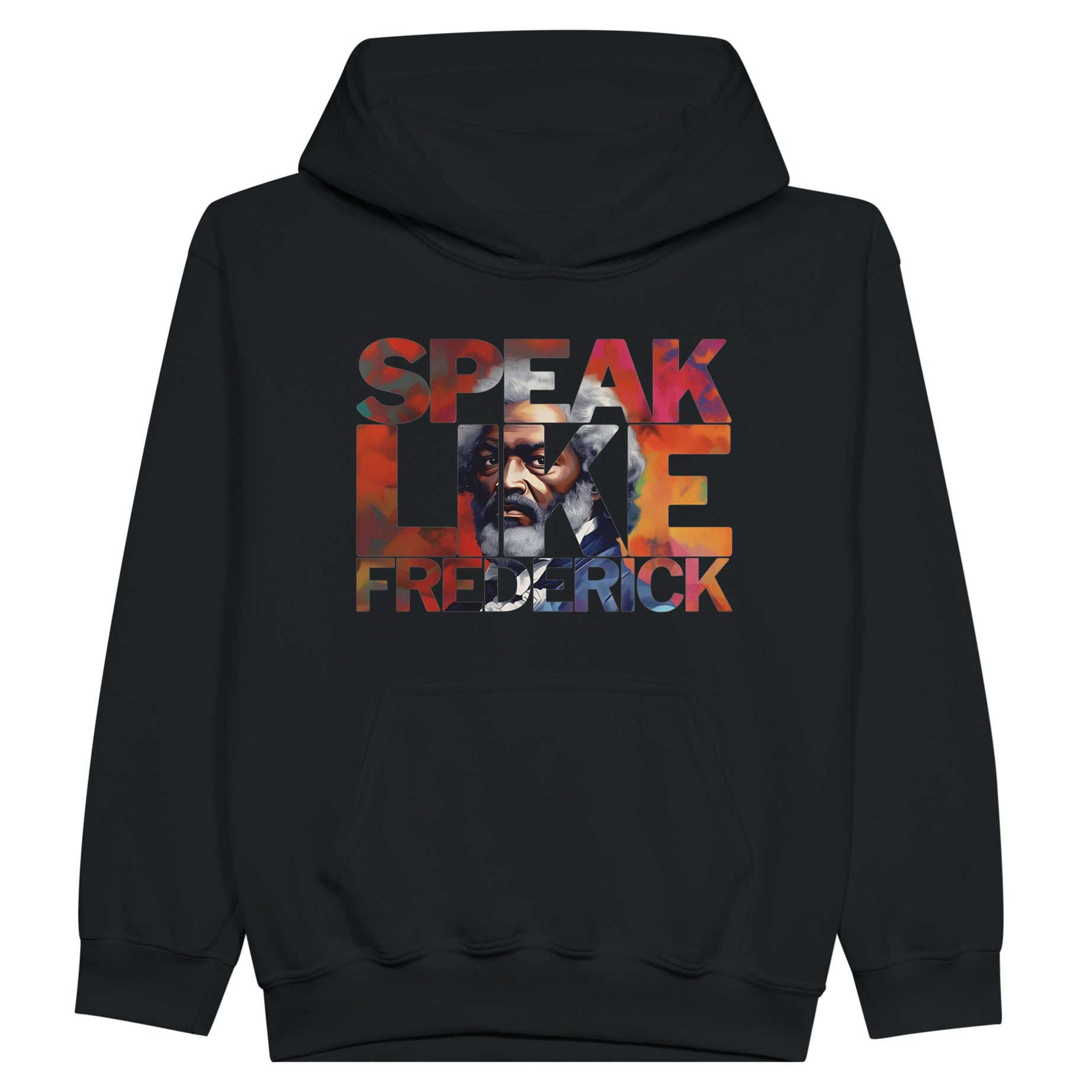 Speak Like Frederick | Black History Icon Hoodie For Kids - Prideful Roots