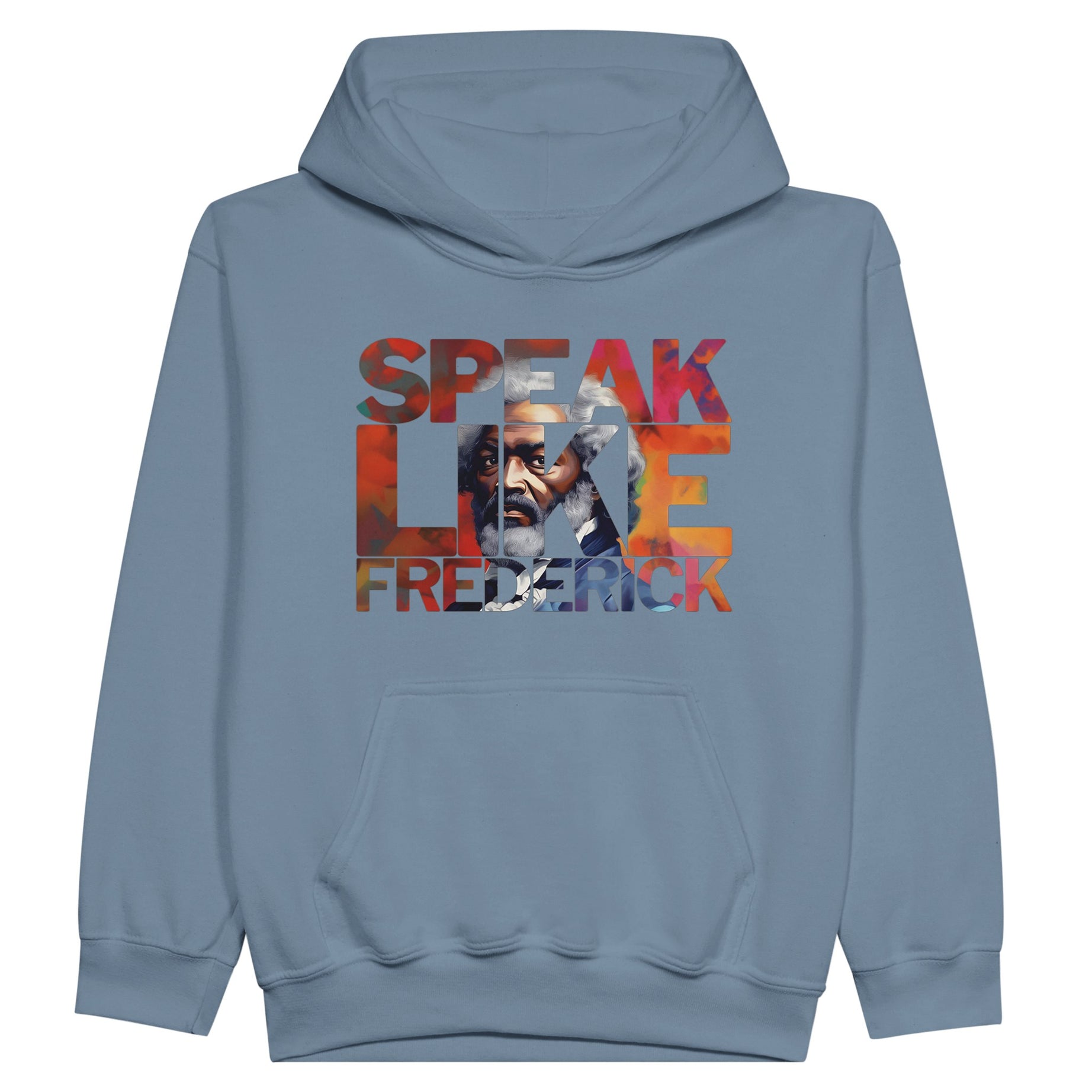 Speak Like Frederick | Black History Icon Hoodie For Kids - Prideful Roots