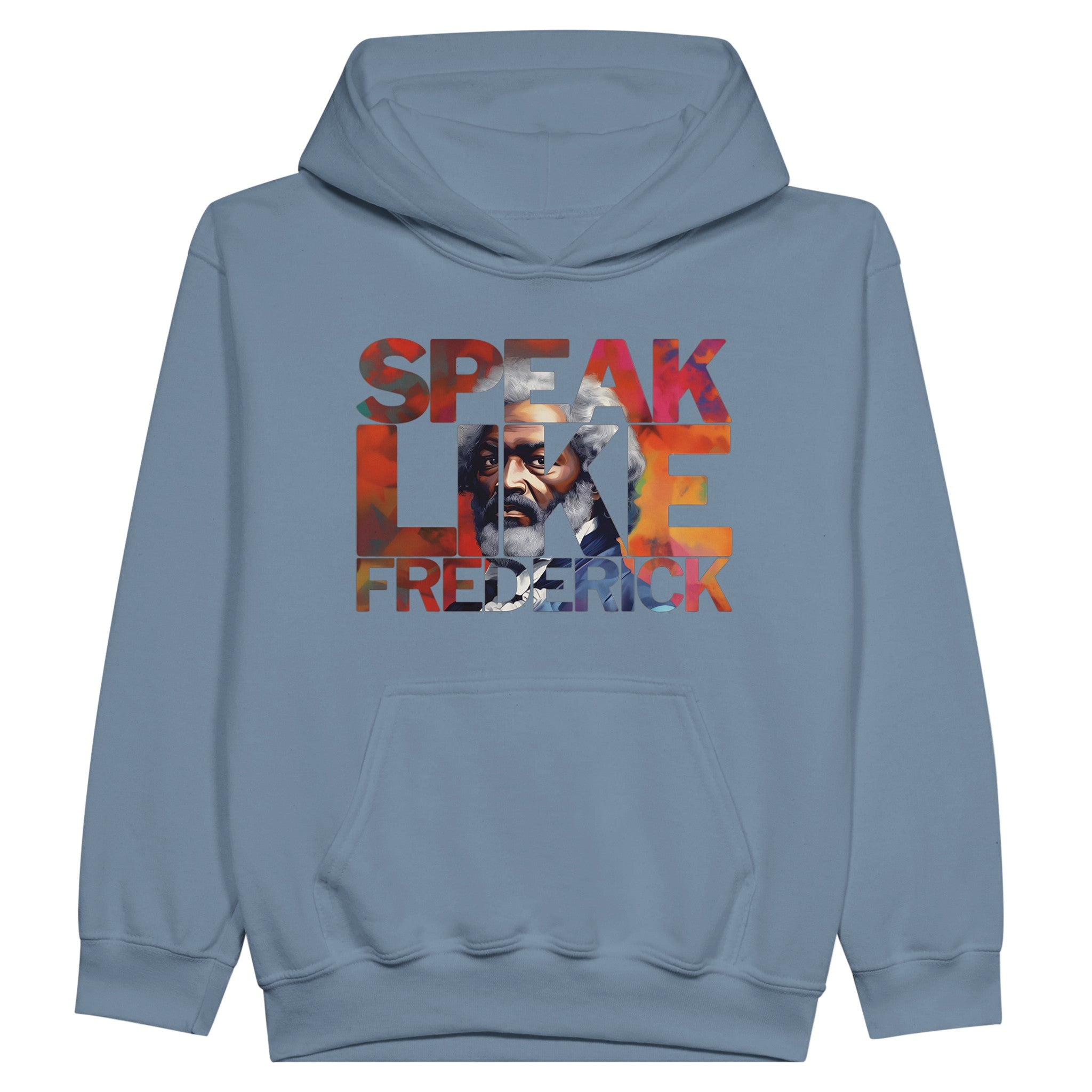 Speak Like Frederick | Black History Icon Hoodie For Kids - Prideful Roots
