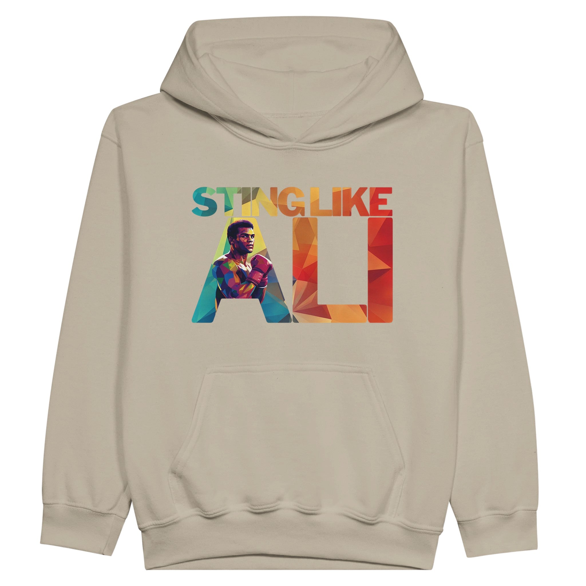 Sting Like Ali | Black History Icon Hoodie For Kids - Prideful Roots