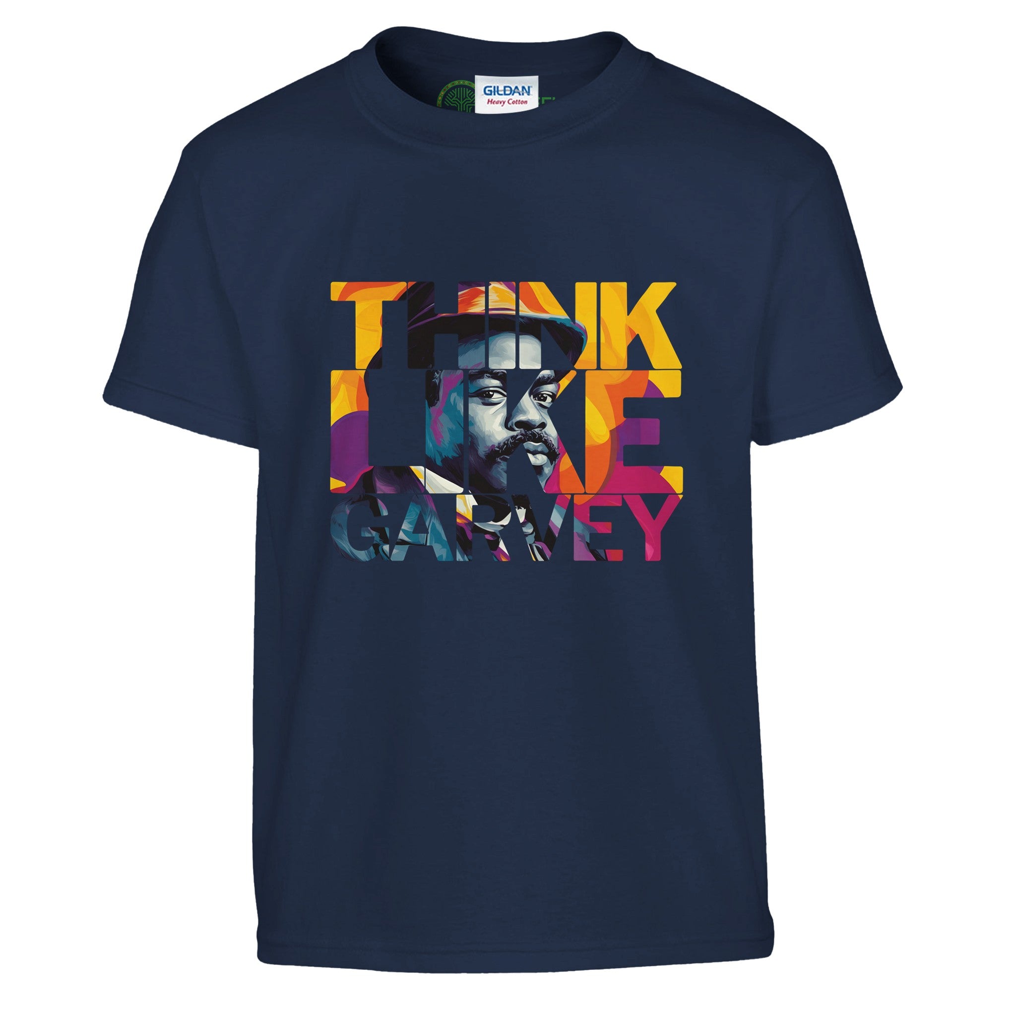 Think Like Garvey | Black History Icon T-shirt For Kids - Prideful Roots