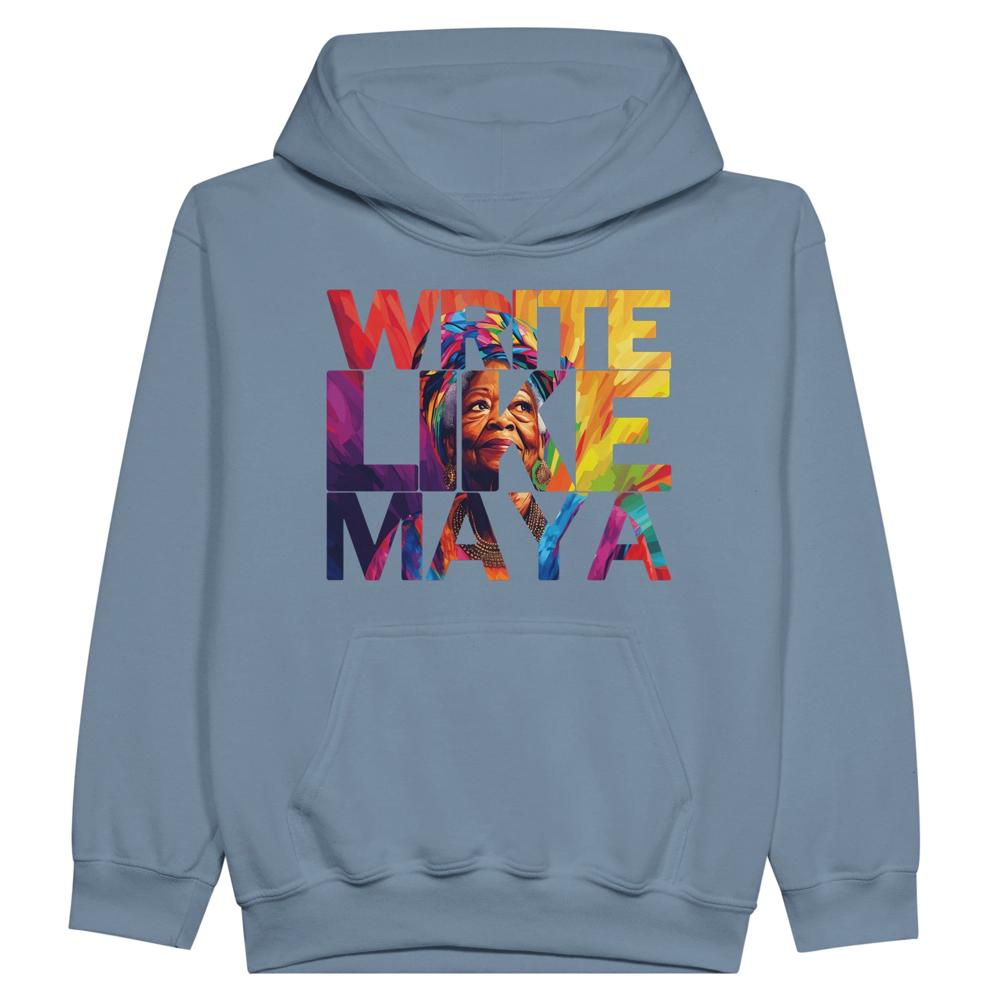 Write Like Maya | Black History Icon Hoodie For Kids - Prideful Roots