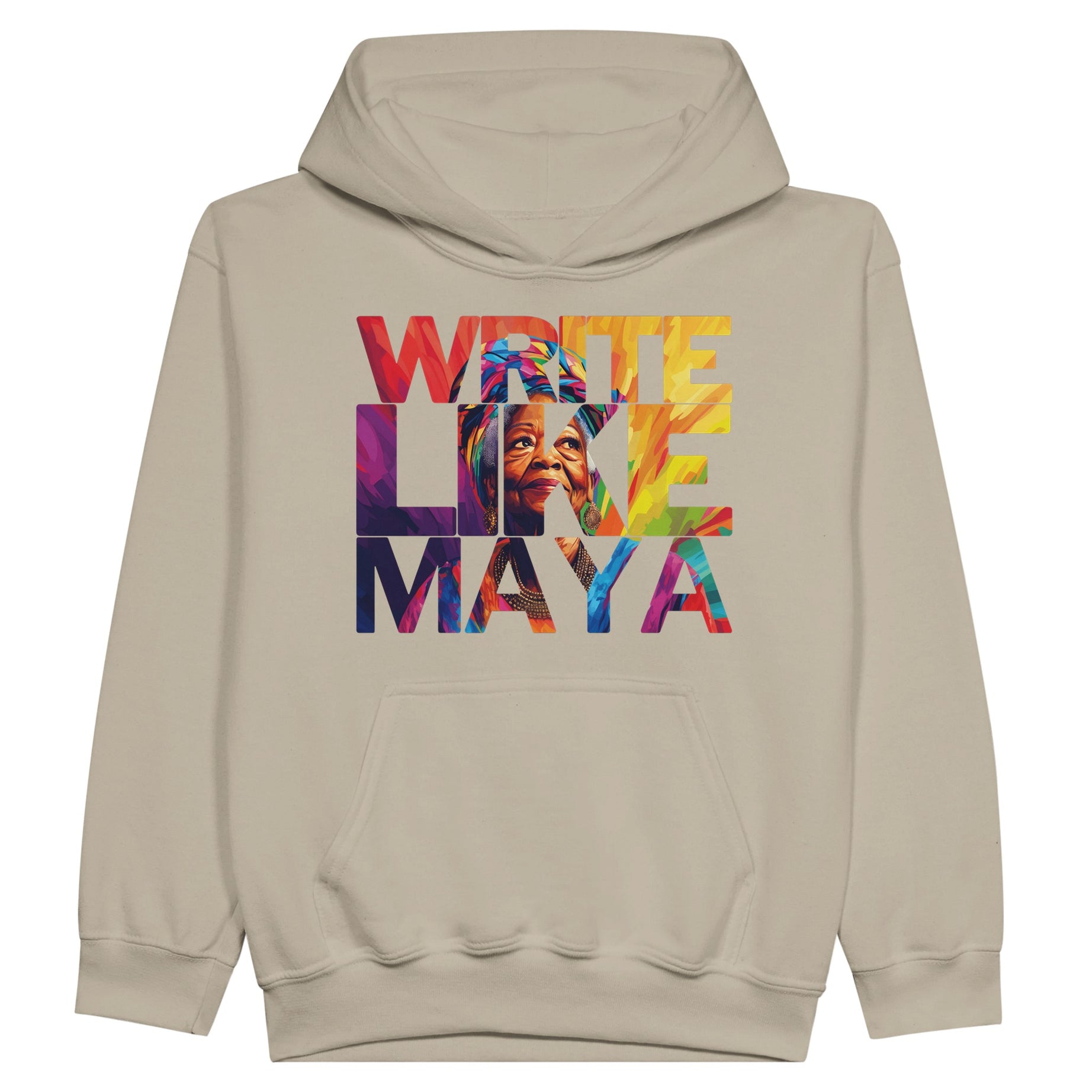 Write Like Maya | Black History Icon Hoodie For Kids - Prideful Roots