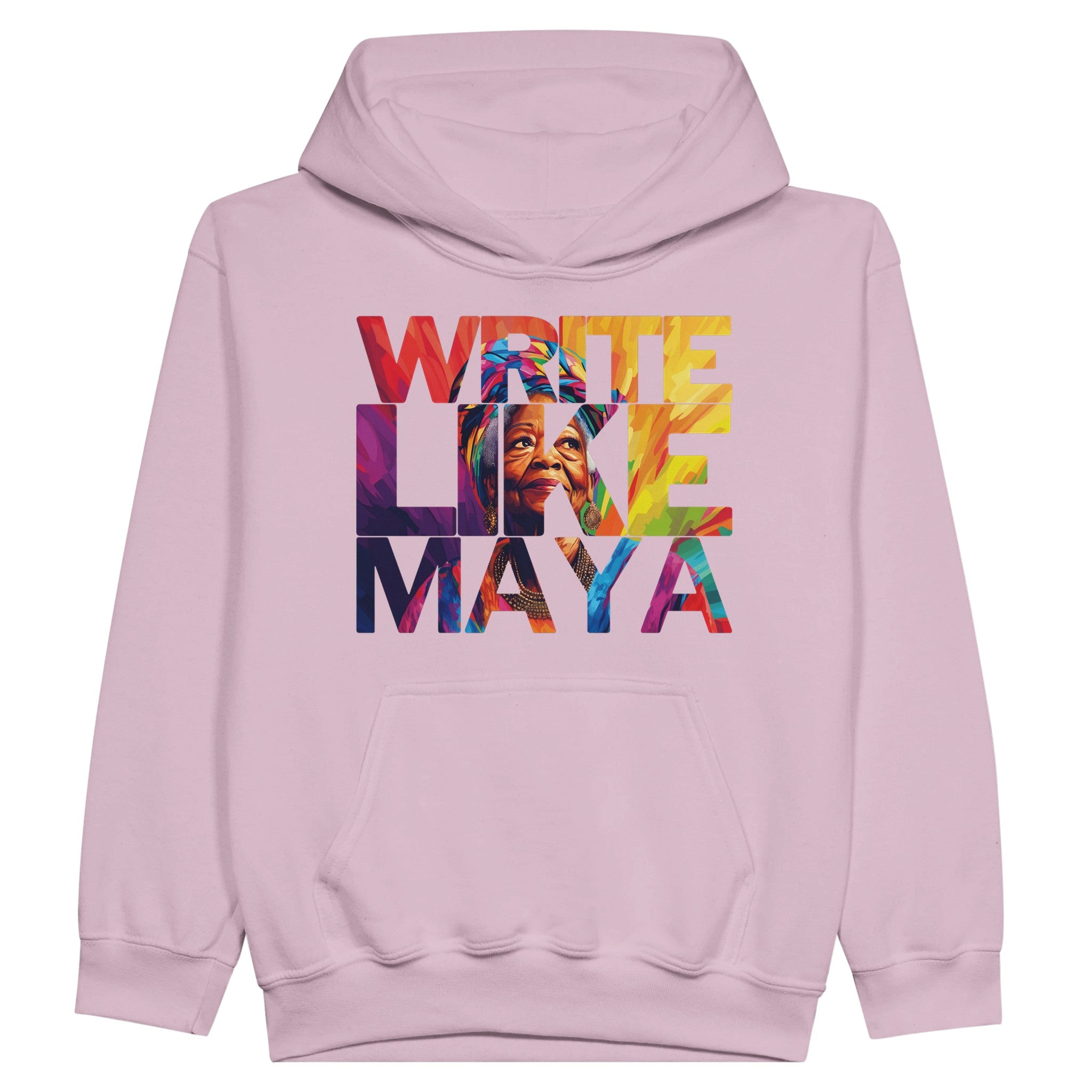 Write Like Maya | Black History Icon Hoodie For Kids - Prideful Roots