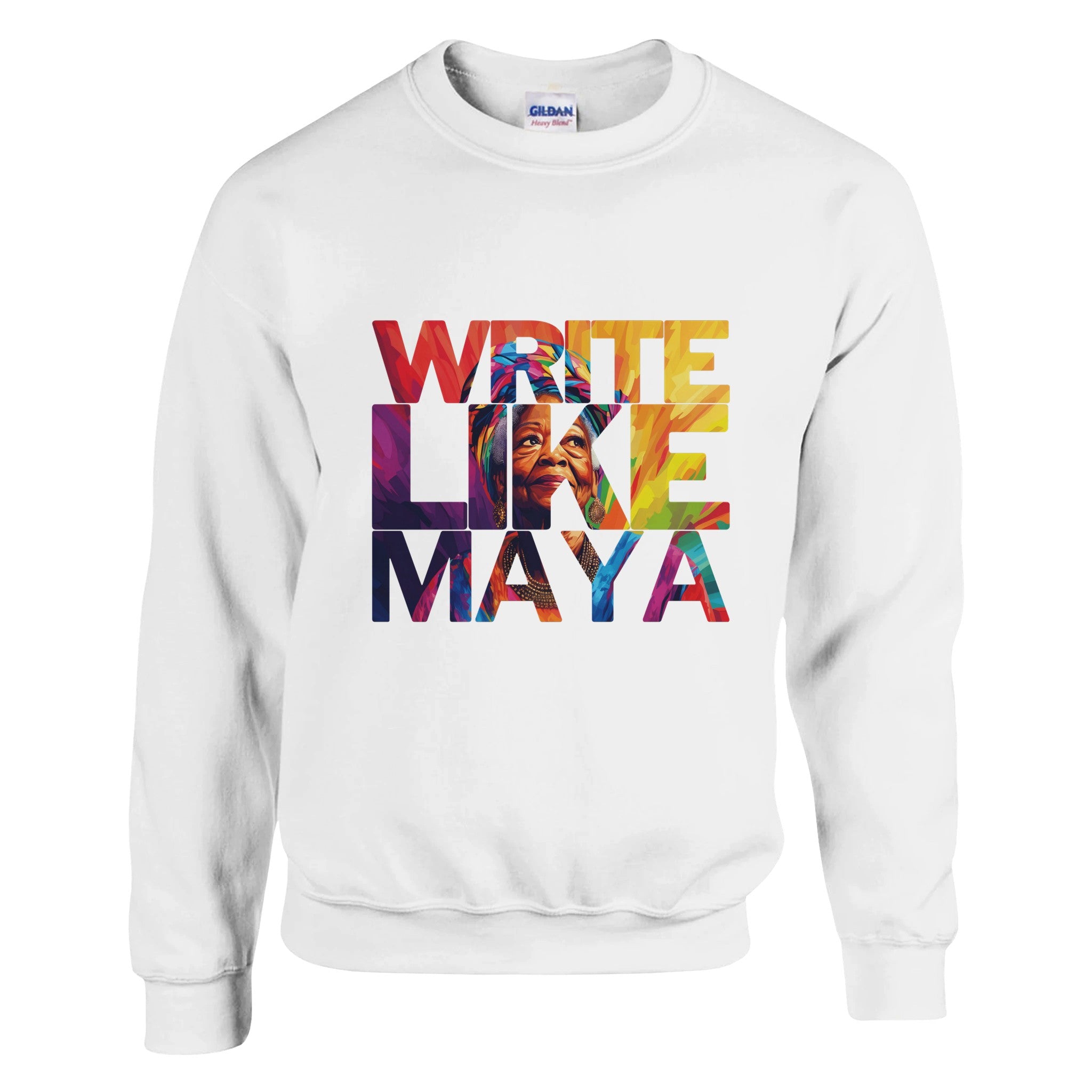 Write Like Maya | Black History Icon Sweatshirt For Men & Women - Prideful Roots