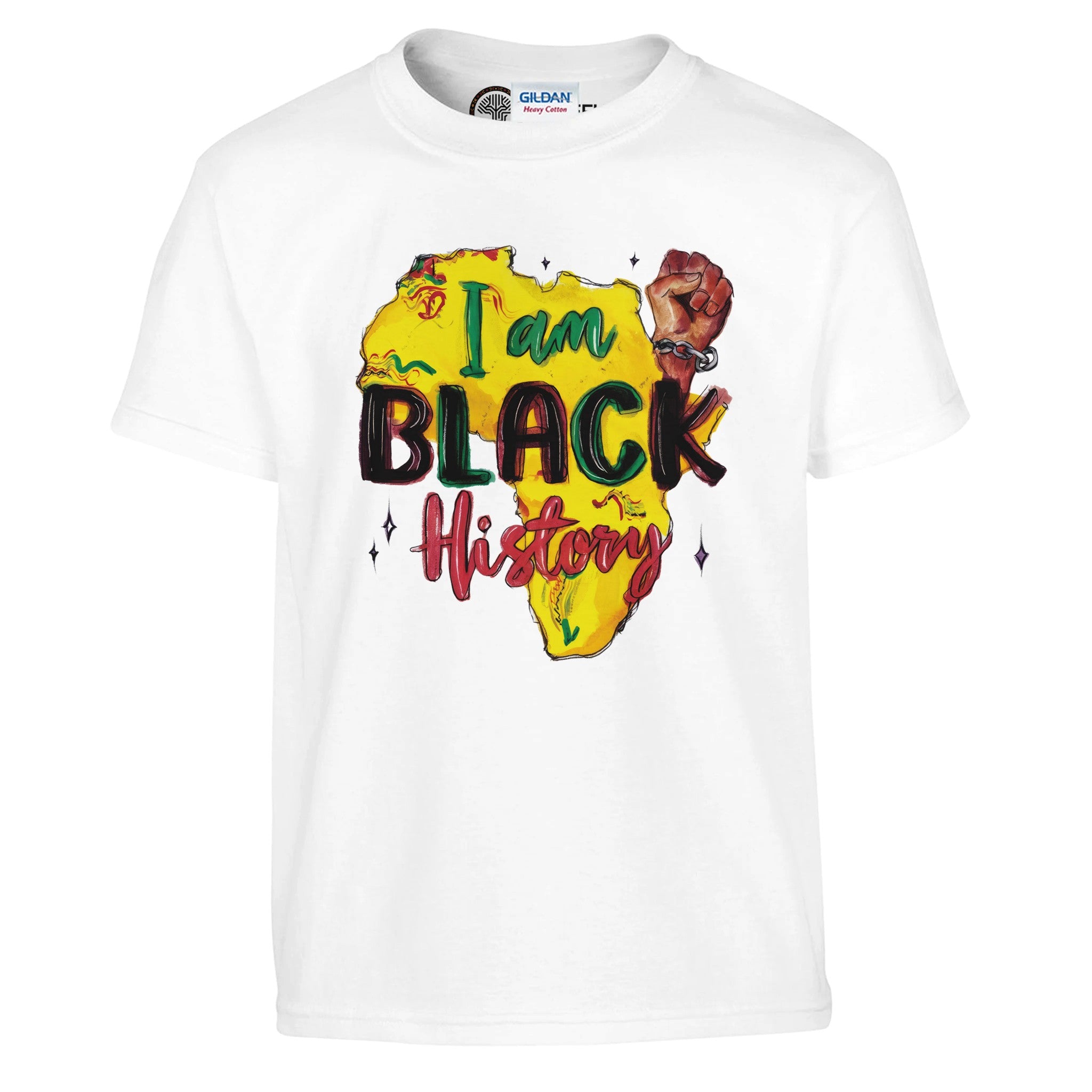 I Am Black History: Empowerment Through Heritage T-shirt For Kids - Prideful Roots