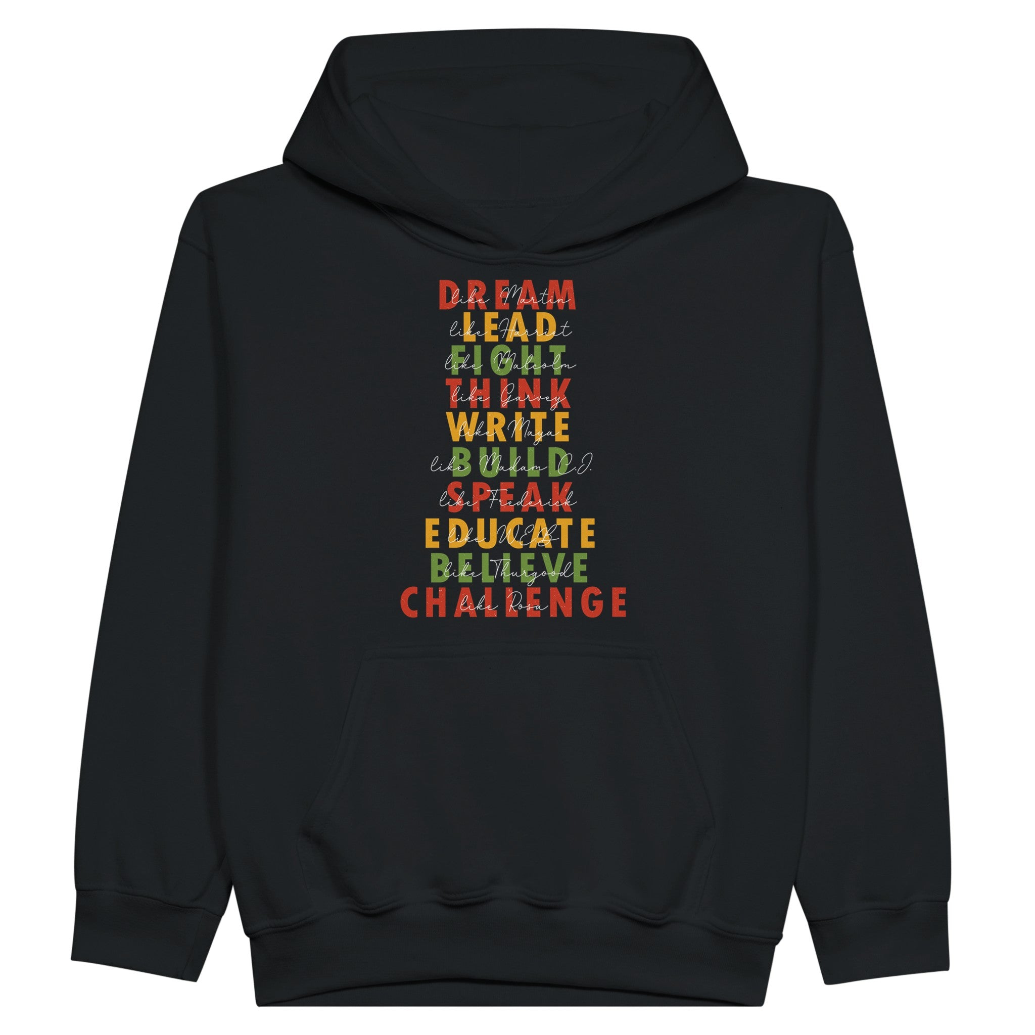 Great African American Leaders Black History Month Hoodie For Kids - Prideful Roots
