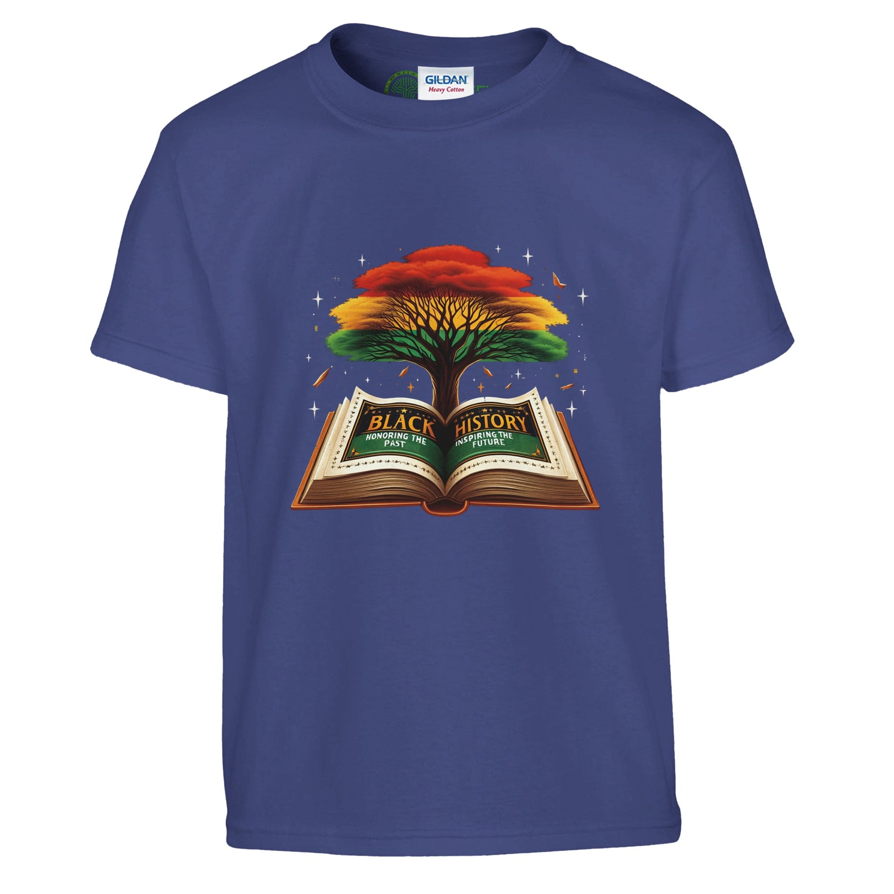 Black History Book & Tree T-shirt For Kids - Prideful Roots