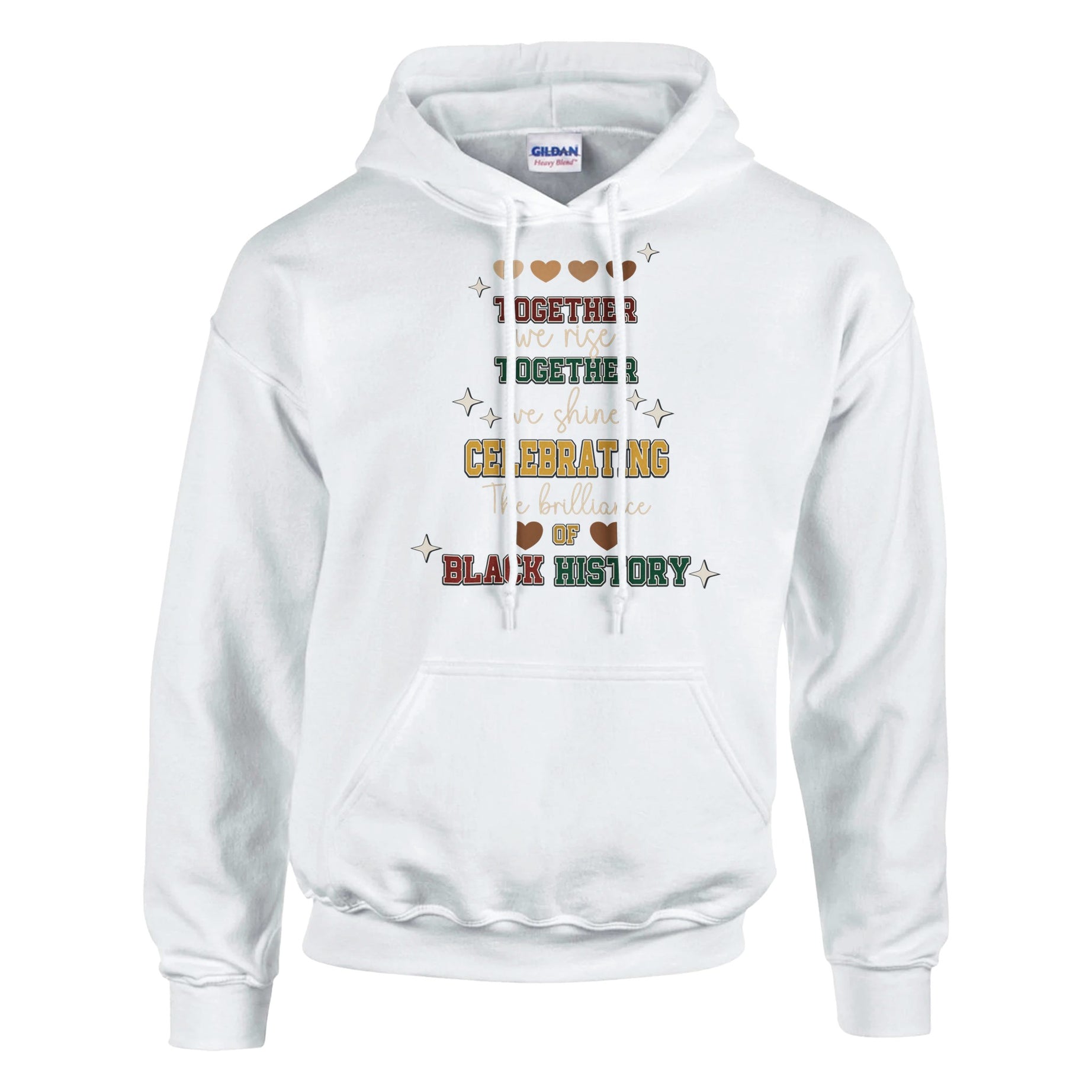 Together We Rise, Celebrating Black History Hoodie For Men & Women - Prideful Roots