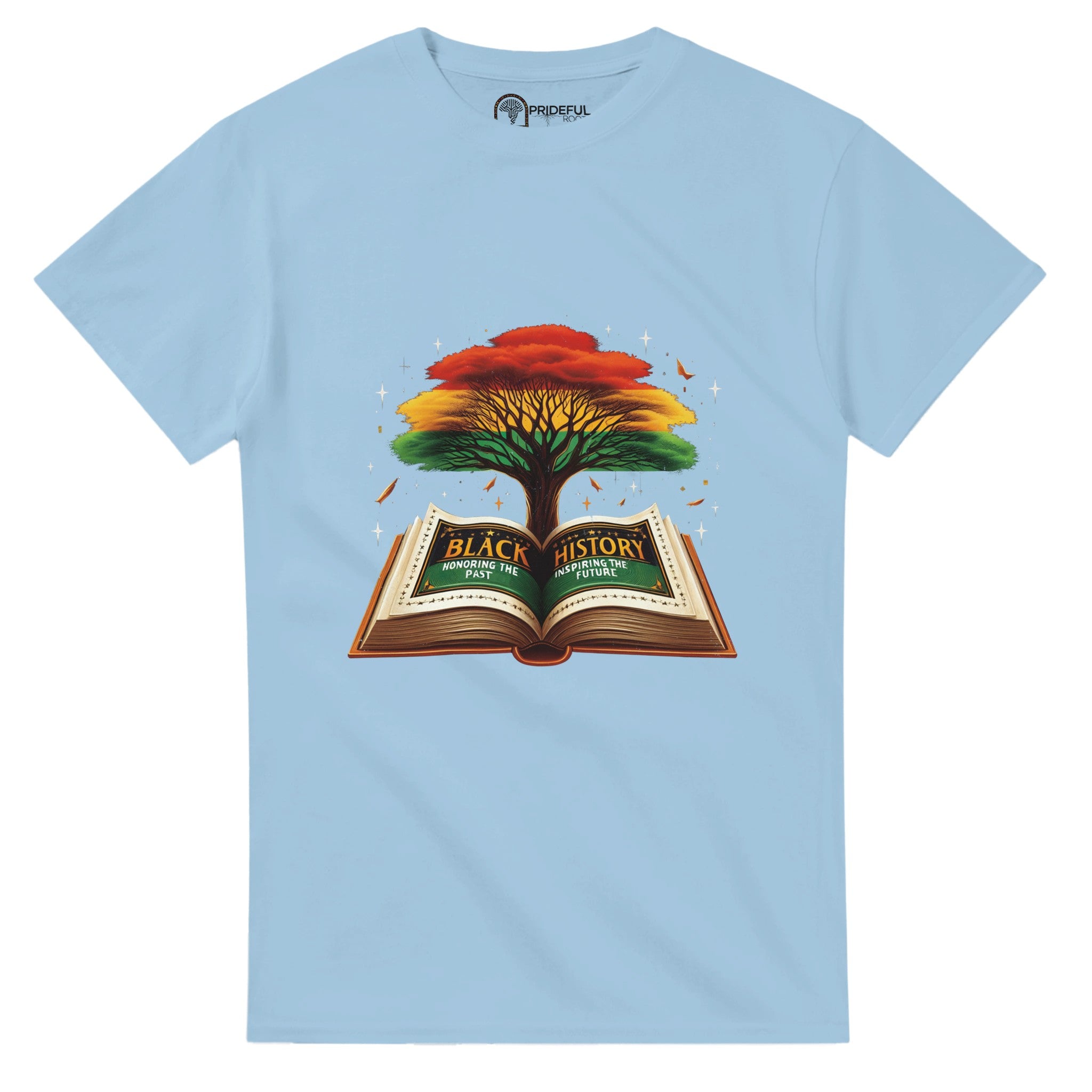 Black History Book & Tree T-shirt For Men & Women - Prideful Roots