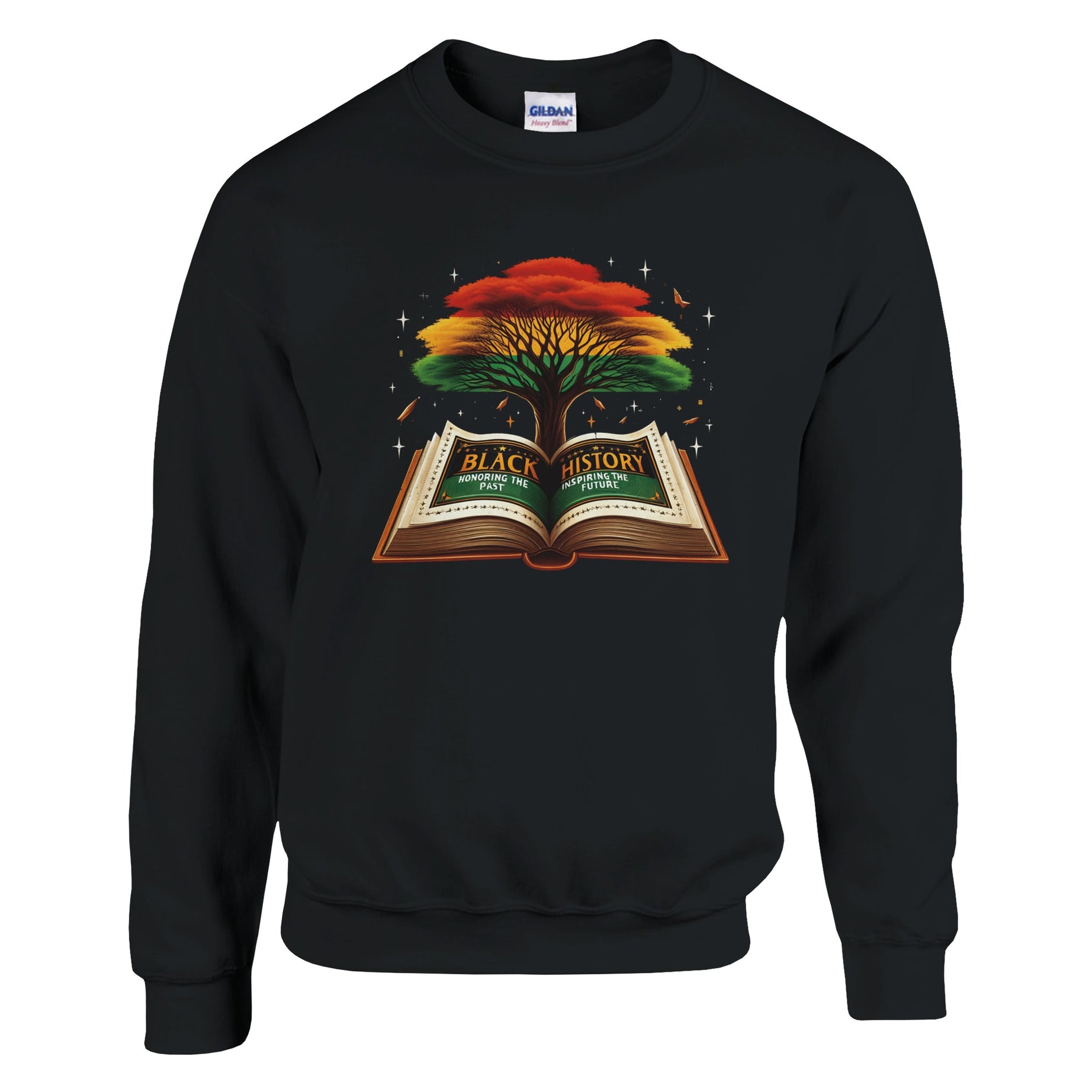 Black History Book & Tree Sweatshirt For Men & Women - Prideful Roots