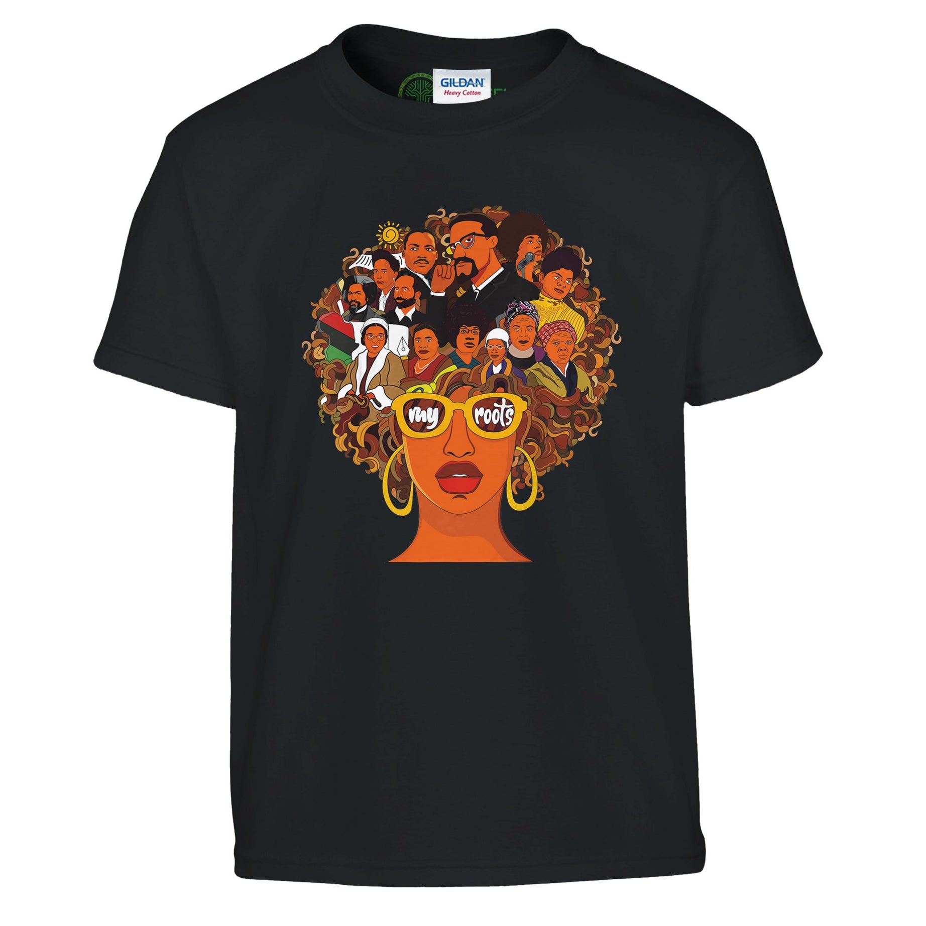 My Roots | Black History Icons T-shirt For Kids - Prideful Roots