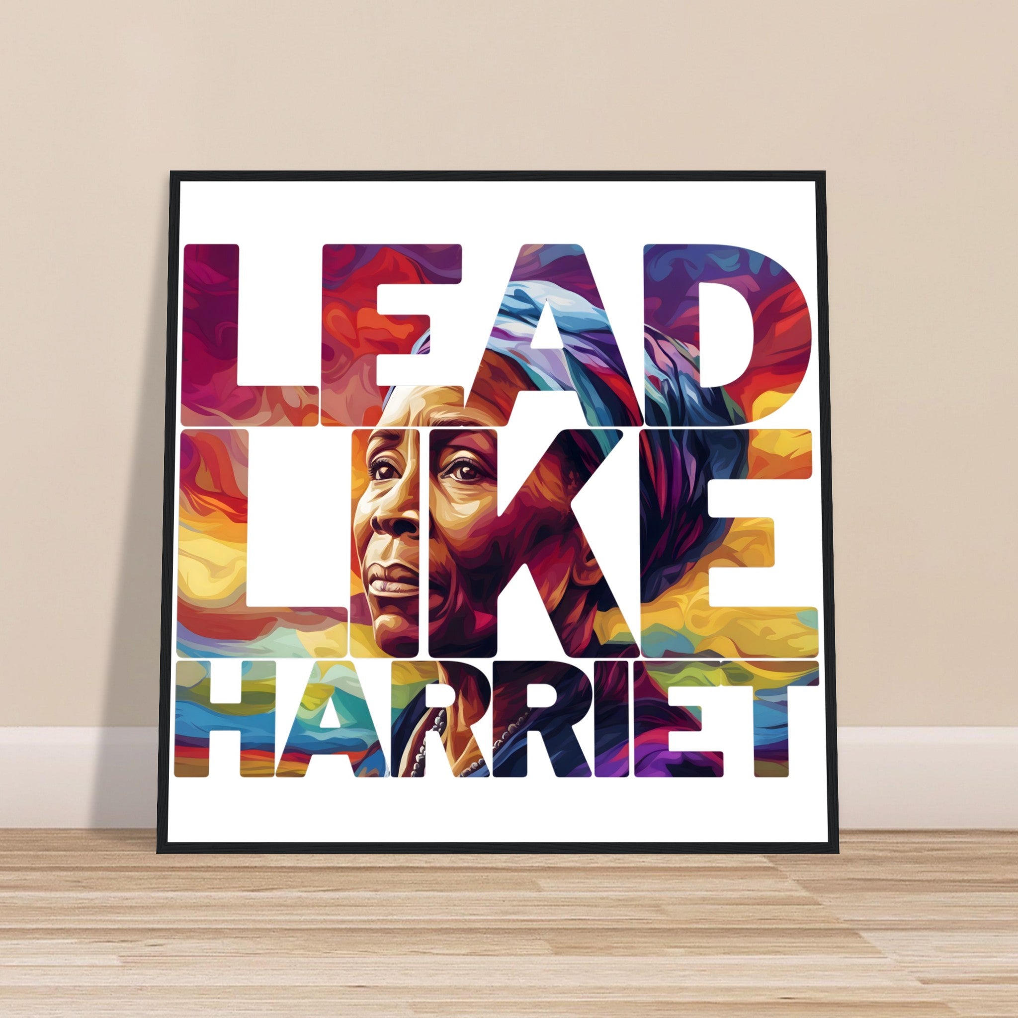 Lead Like Harriet | Black History Wall Art – Framed, Unframed, or Magnetic Hanger - Prideful Roots