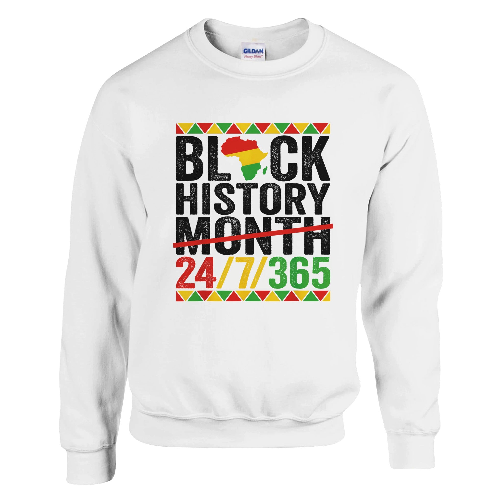 Black History Month 24/7/365 Sweatshirt For Men & Women - Prideful Roots