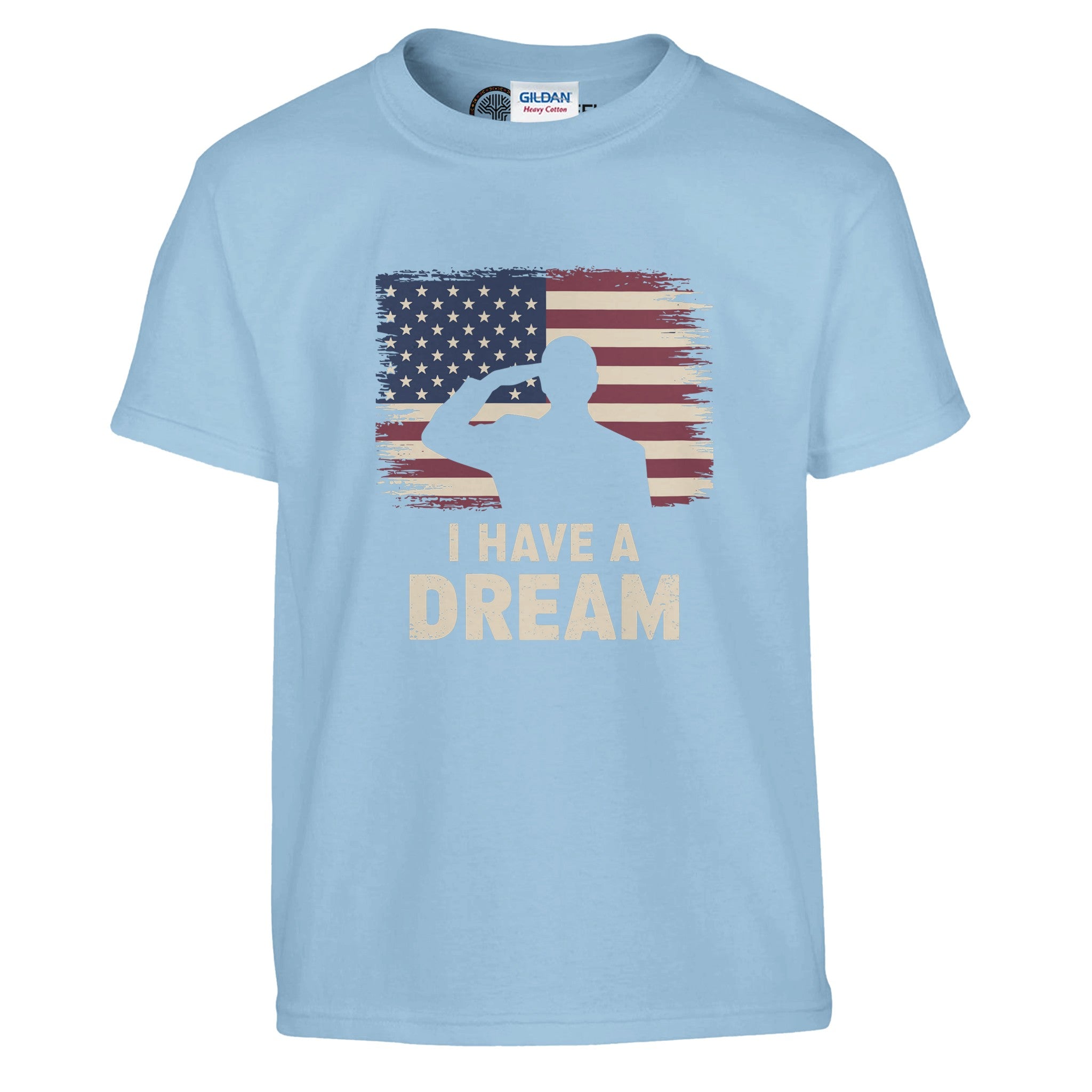 Patriot's Salute to MLK's Dream T-shirt For Kids - Prideful Roots