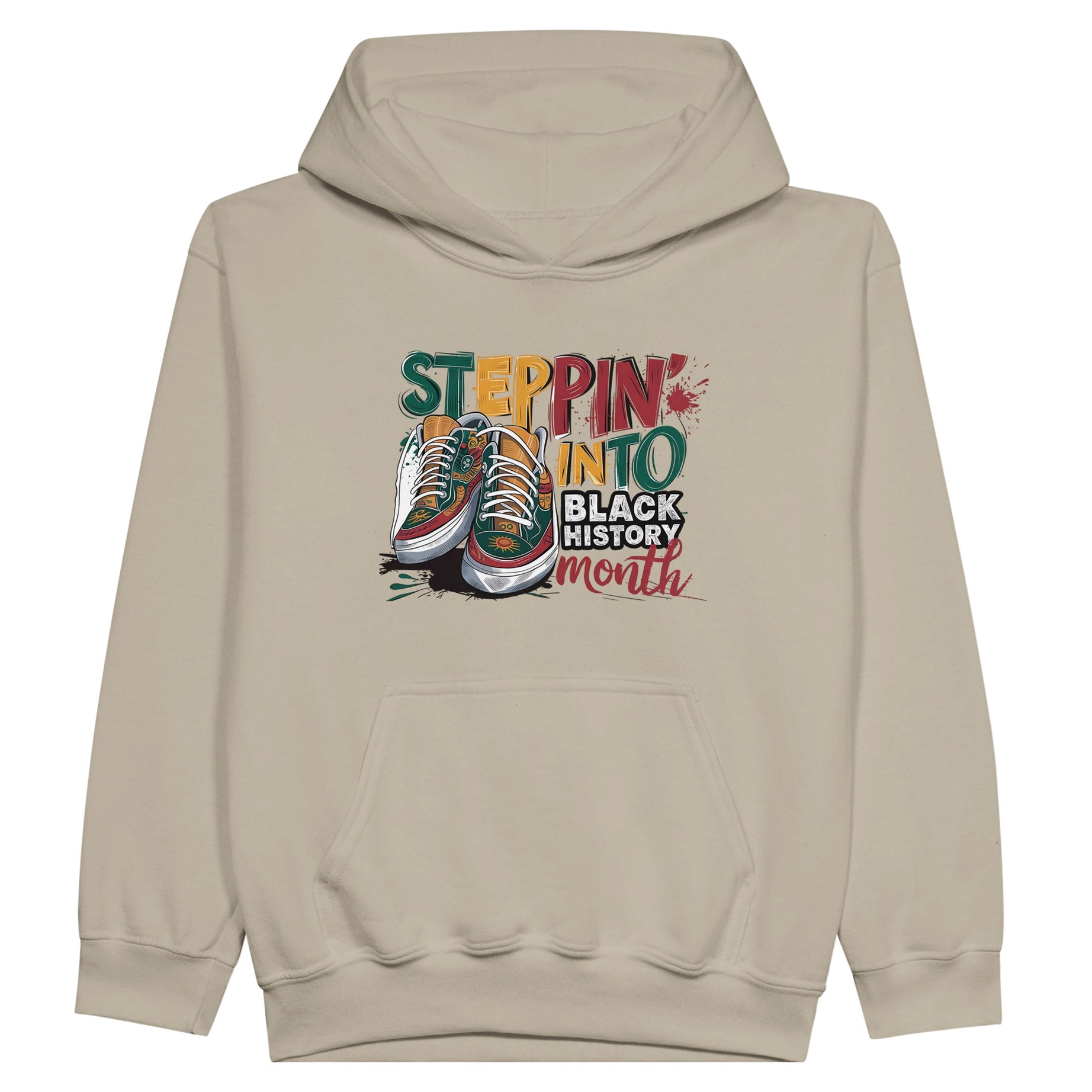 Stepping Into Black History Month Hoodie For Kids - Prideful Roots
