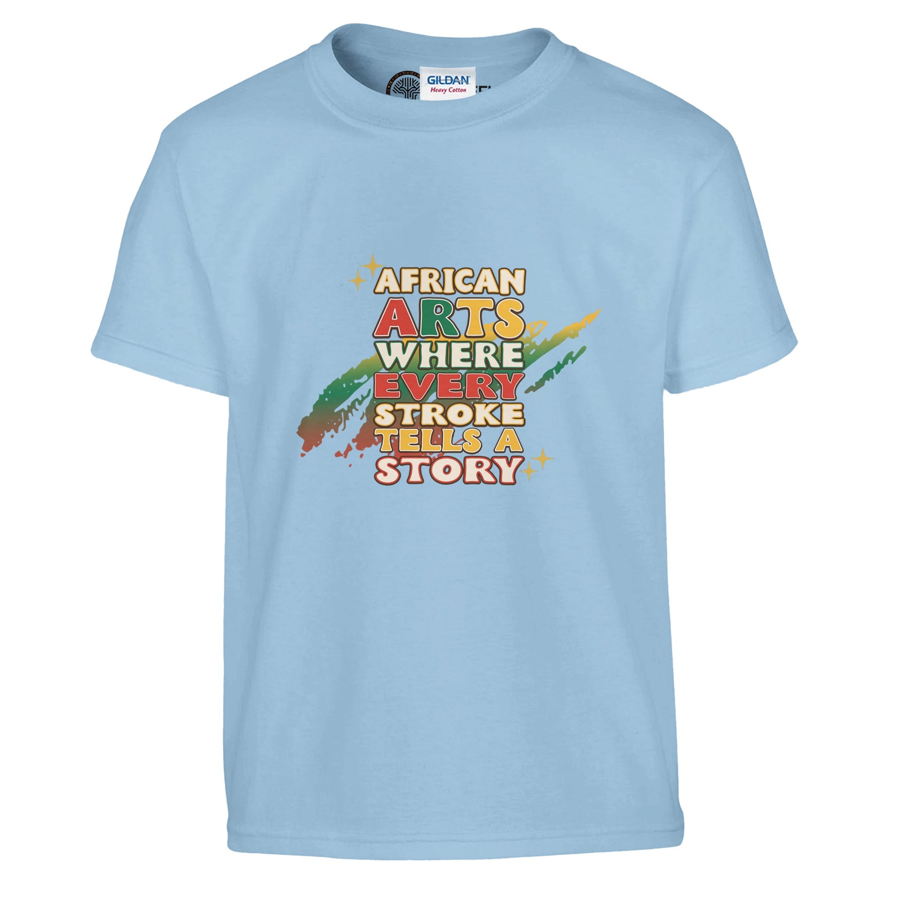 African Arts: Where Every Stroke Tells a Story T-shirt For Kids - Prideful Roots