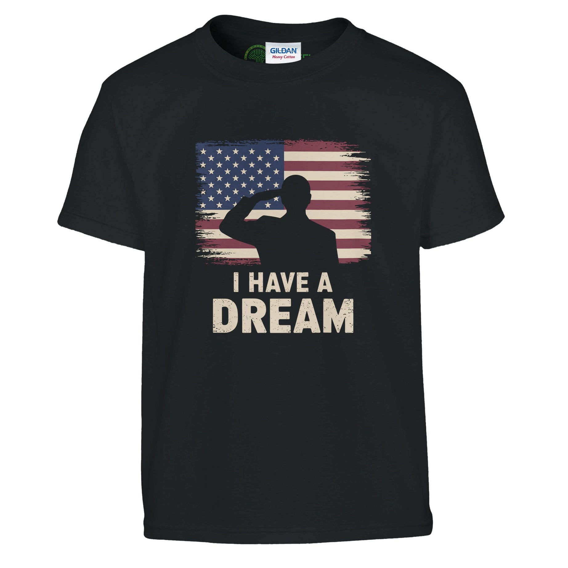 Patriot's Salute to MLK's Dream T-shirt For Kids - Prideful Roots