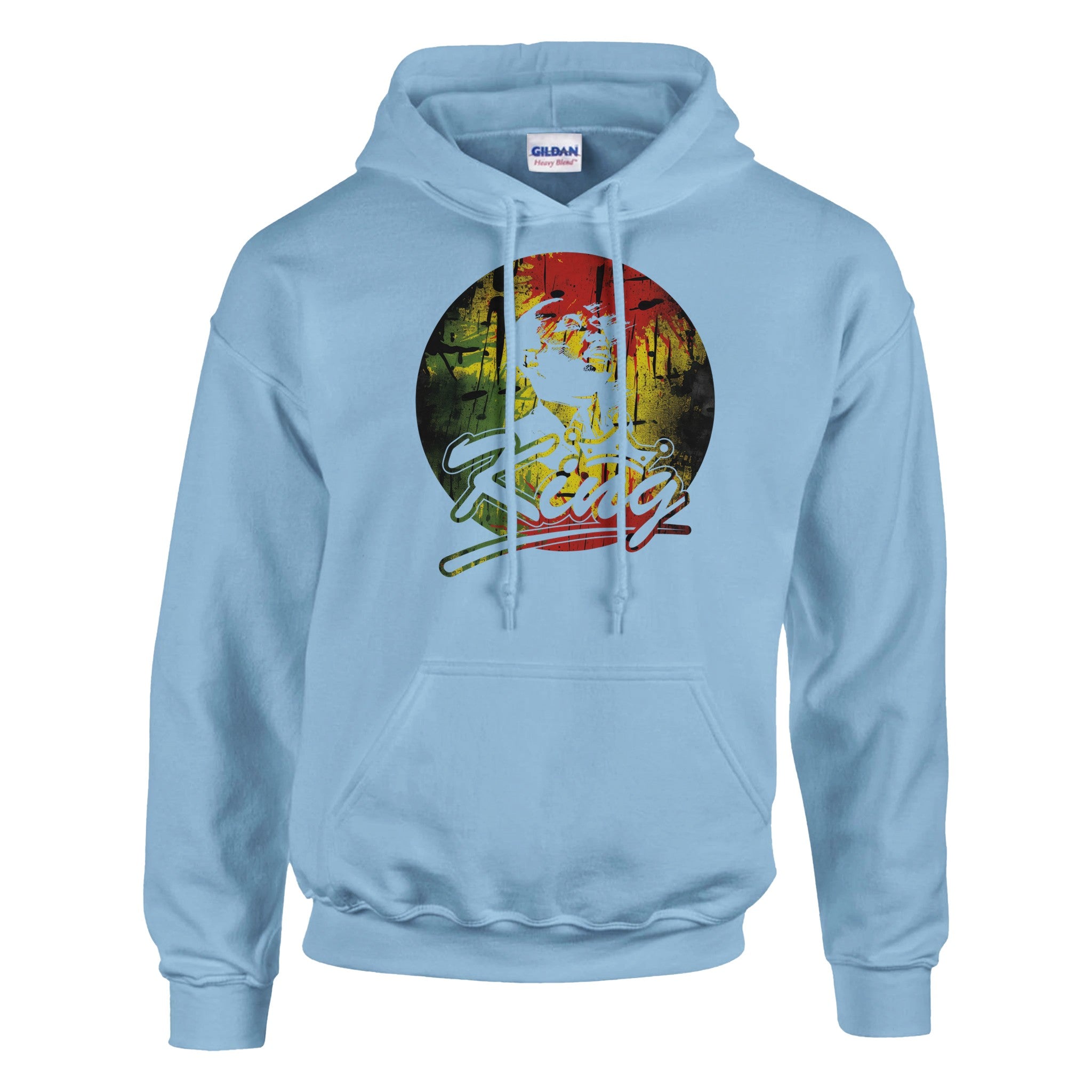 King Legacy Bold Rasta | Black History Icon Hoodie For Men & Women - Prideful Roots
