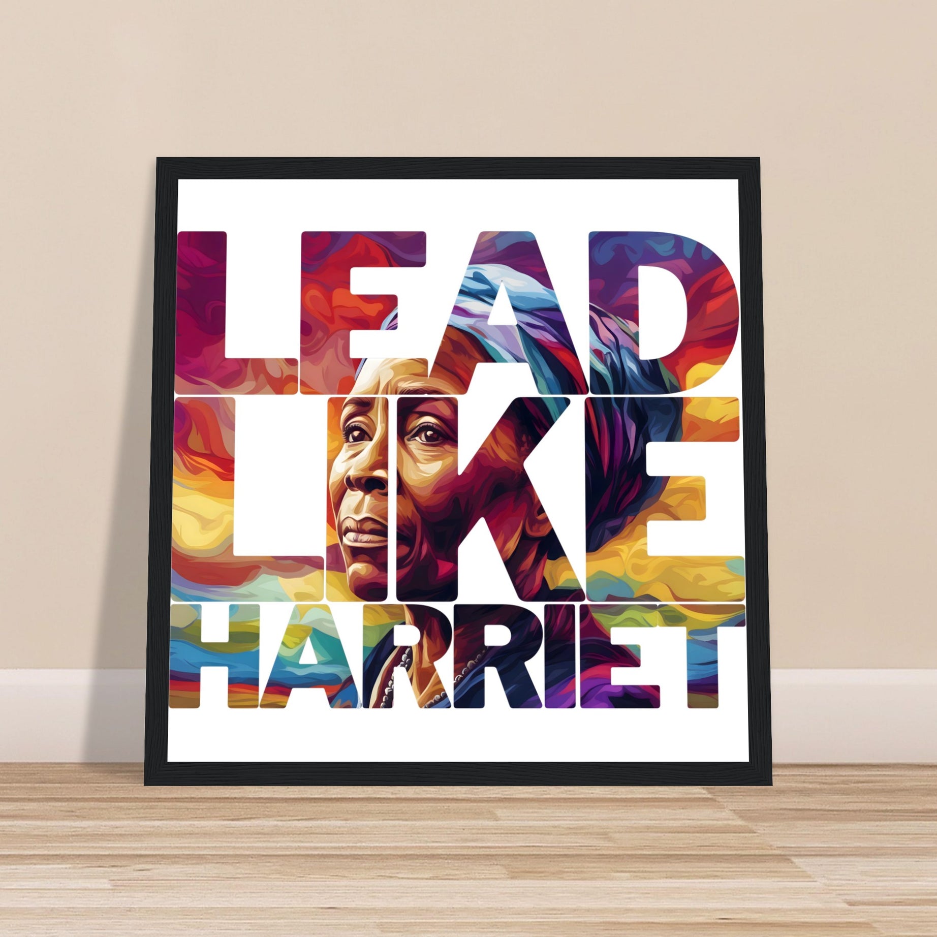 Lead Like Harriet | Black History Wall Art – Framed, Unframed, or Magnetic Hanger - Prideful Roots