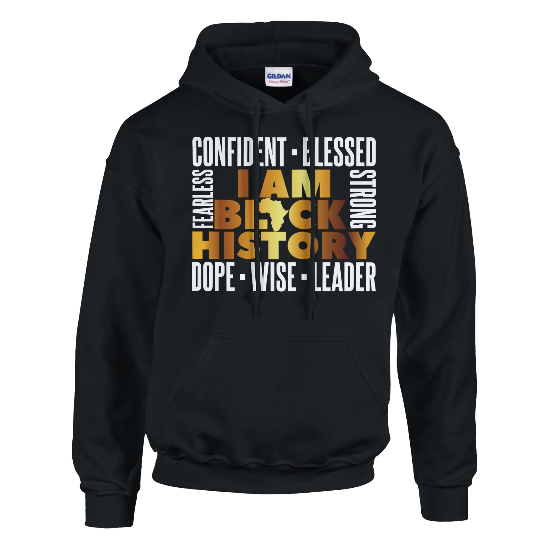 I Am Black History Golden Hoodie For Men & Women - Prideful Roots