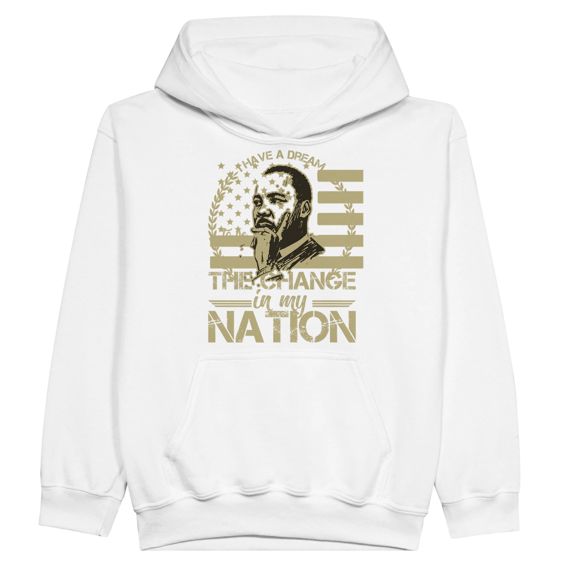 Be the Change Martin Luther King Jr. Hoodie For Kids - Prideful Roots