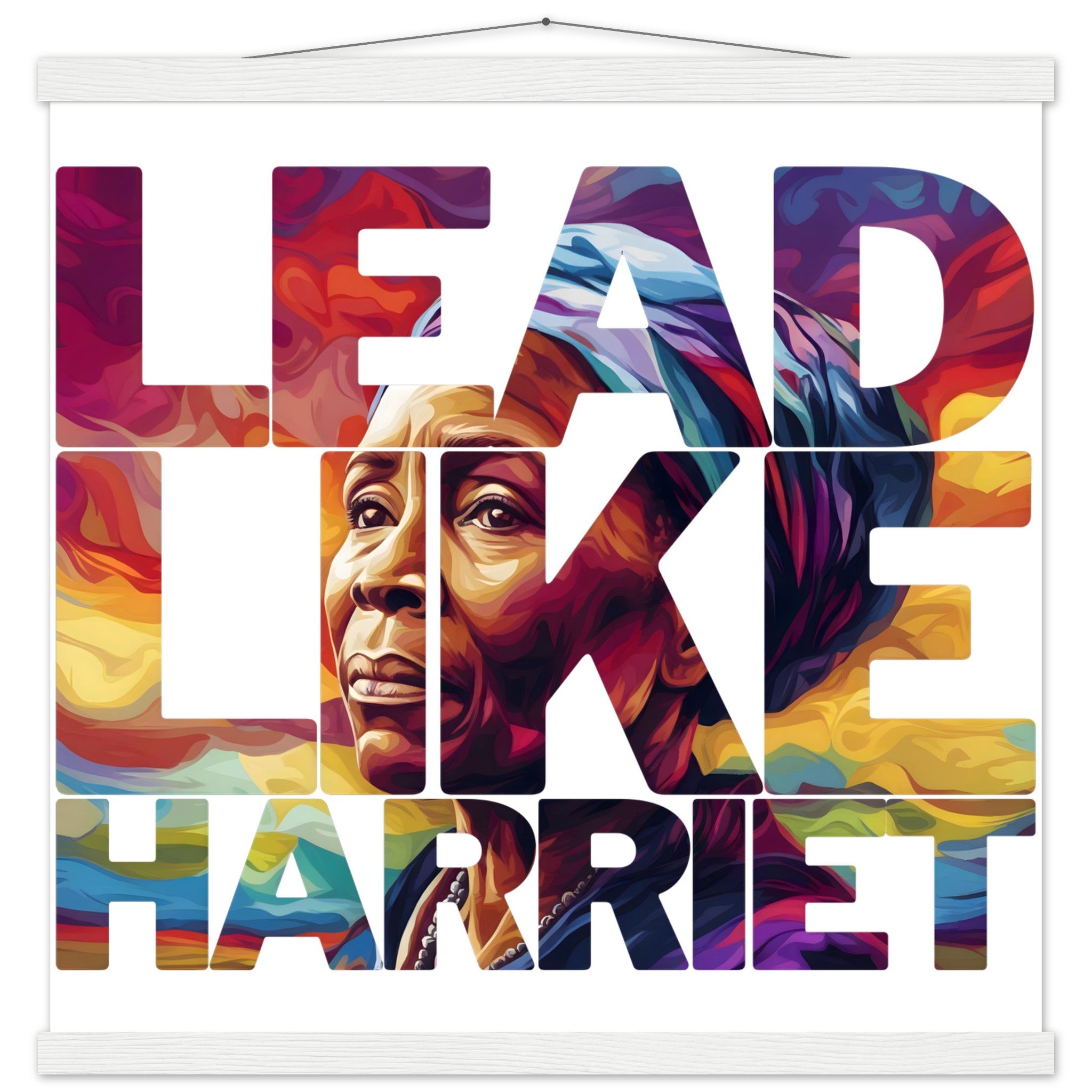 Lead Like Harriet | Black History Wall Art – Framed, Unframed, or Magnetic Hanger - Prideful Roots