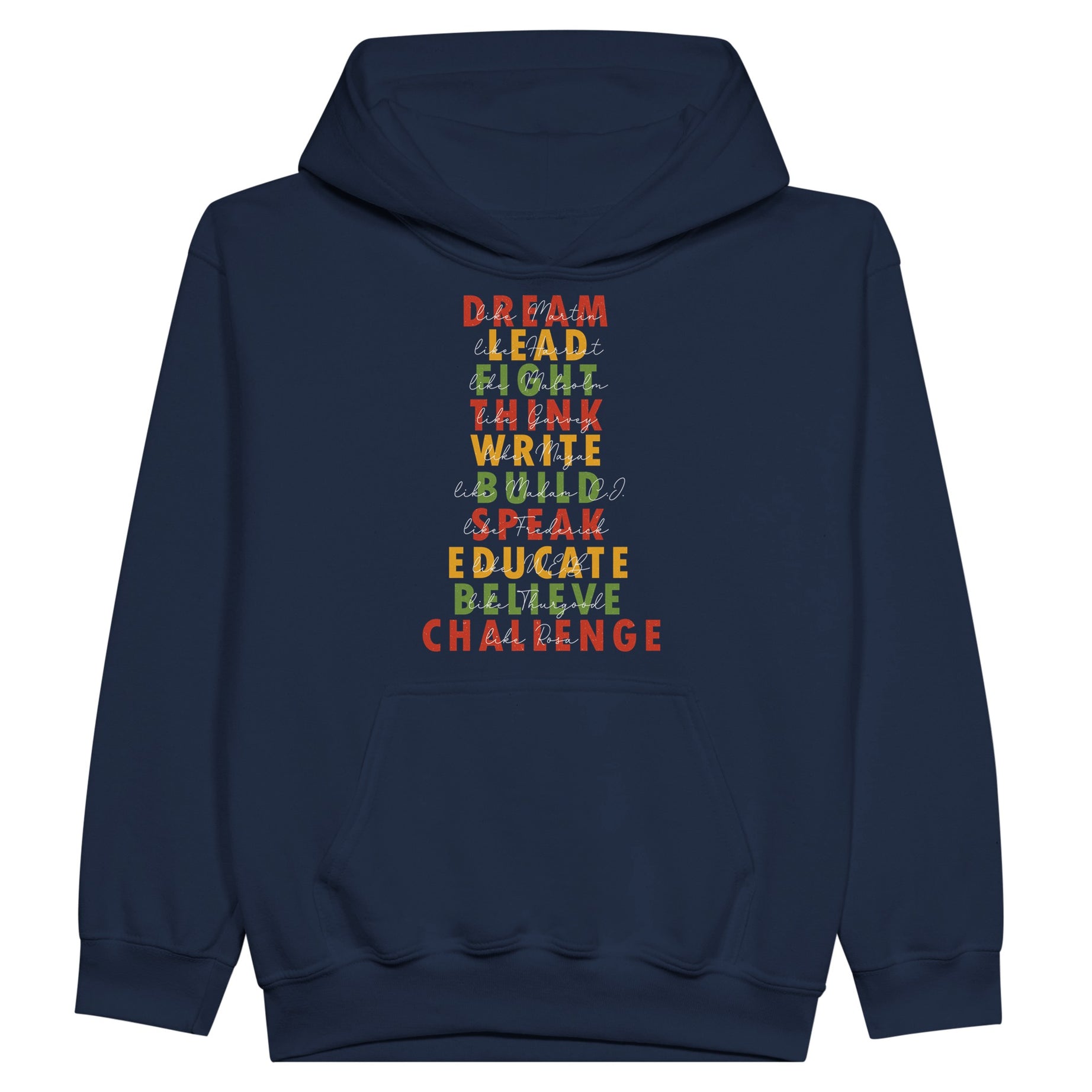 Great African American Leaders Black History Month Hoodie For Kids - Prideful Roots