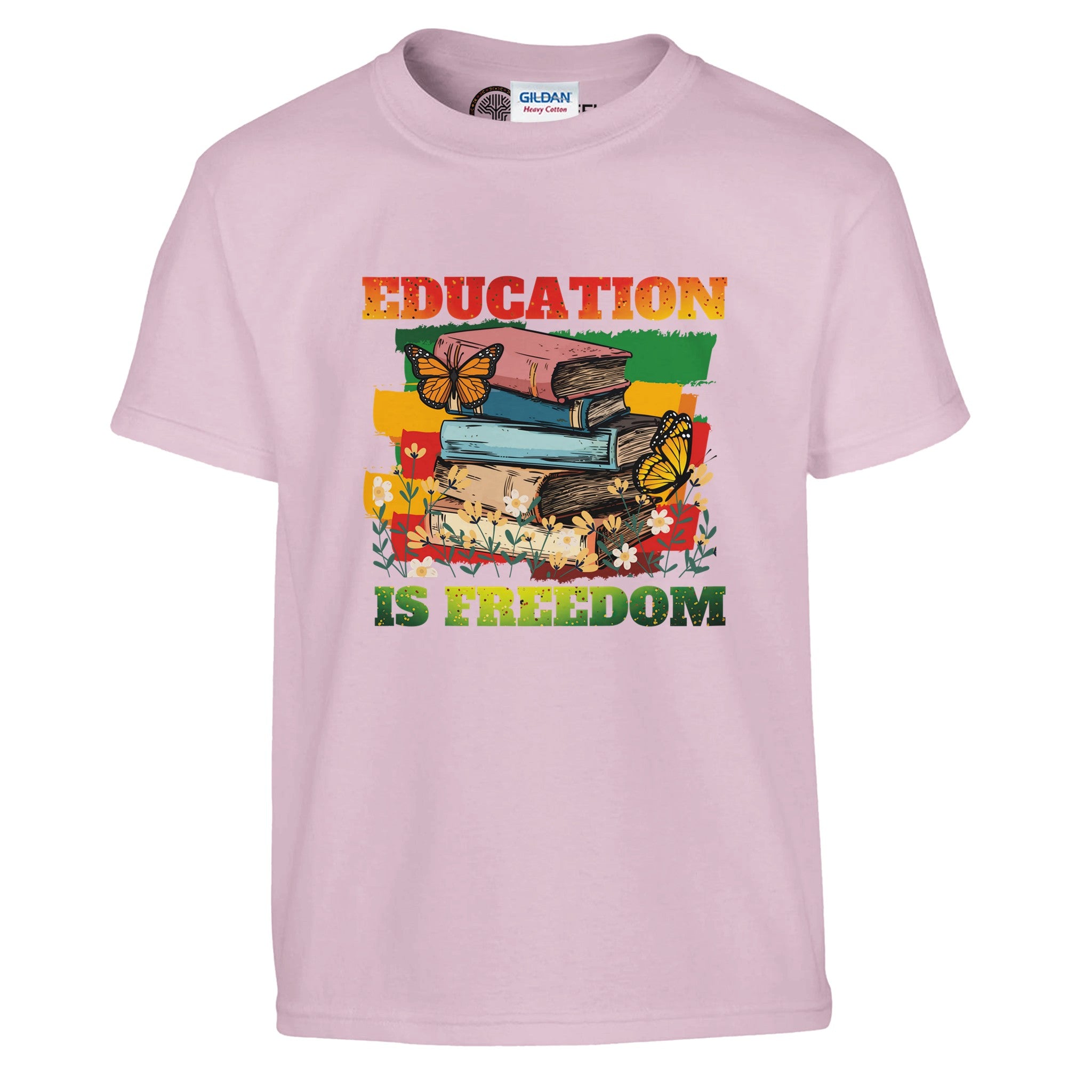 Education is Freedom | Black HistoryT-shirt For Kids - Prideful Roots
