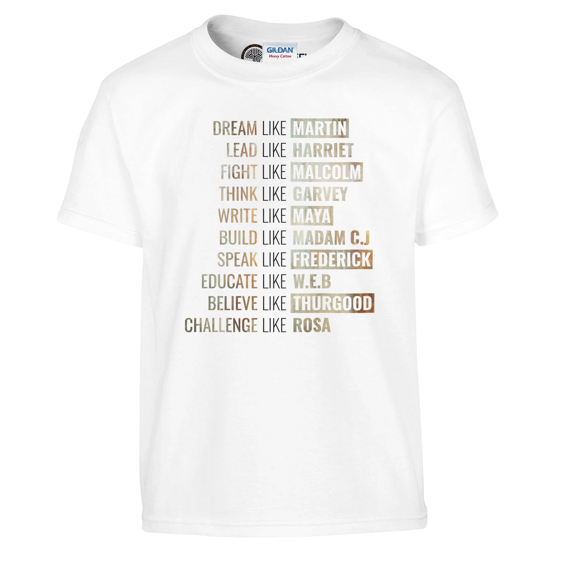 Legacy of Leaders: Dream, Lead, Inspire | Black History Icon T-shirt For Kids - Prideful Roots