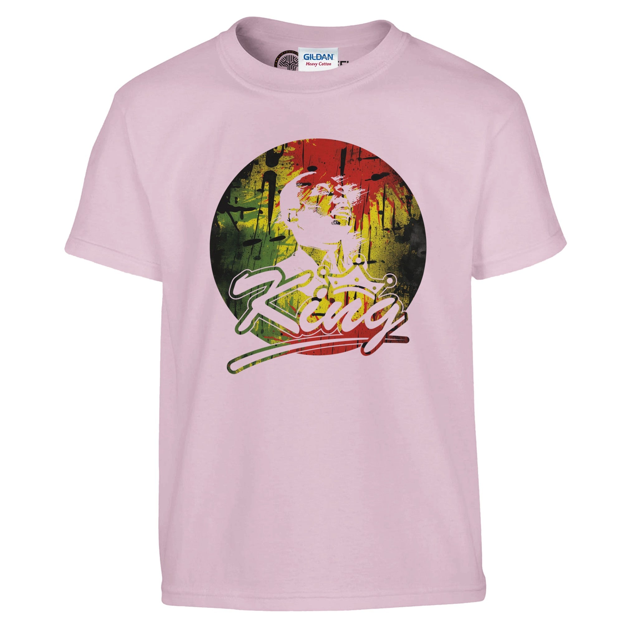 King Legacy Bold Rasta | Black History Icon T-shirt For Kids - Prideful Roots