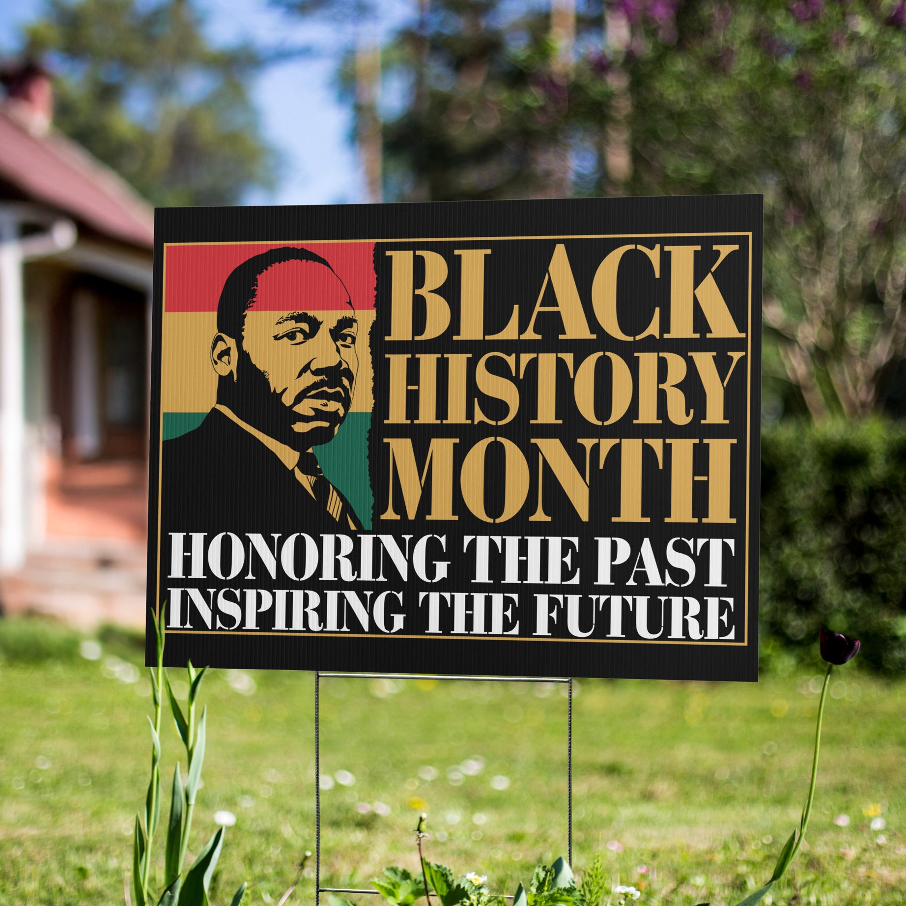 Black History Month Yard Sign | 24x18" | Double-Sided | Made in USA - Prideful Roots