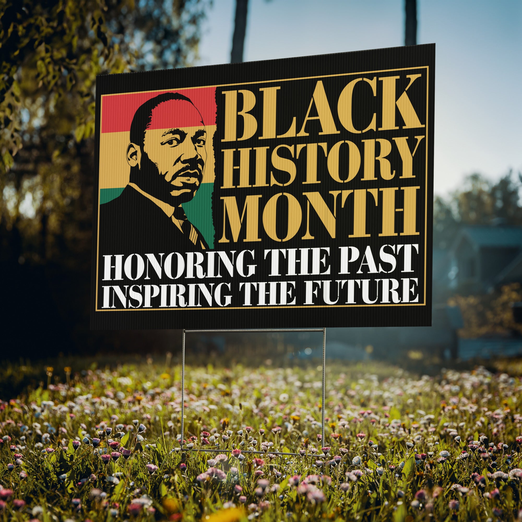 Black History Month Yard Sign | 24x18" | Double-Sided | Made in USA - Prideful Roots